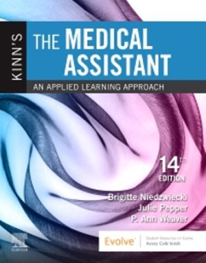 Kinn's The Medical Assistant 14th Edition Niedzwiecki Test Bank