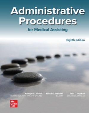 Administrative Procedures for Medical Assisting 8th Edition Booth Test Bank